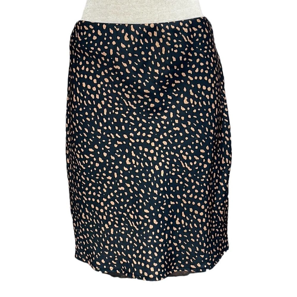 Urban Outfitters Flip Skirt Speckled Black Tan Size Medium M